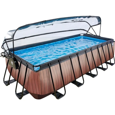 Abbildung von EXIT Pool mit Abdeckung, Wärmepumpe 540x250cm Wood