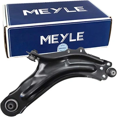 Abbildung von MEYLE 16 050 0046 Querlenker ORIGINAL Quality mit Trag /Führungsgelenk, Gummilager unten, Vorderachse rechts Stahlblech