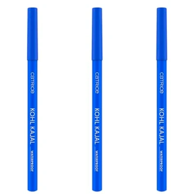 Abbildung von Catrice Kohl Kajal Waterproof, Kajalstift, Nr. 150, Blau, definierend, glänzend, schimmernd, vegan, wasserfest, ohne Mikroplastikpartikel, Nanopartikel frei, 3er Pack (3x0.78g)