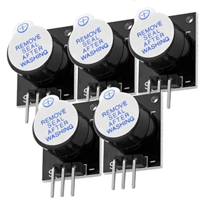 Abbildung von AZDelivery 5 x KY 012 aktives Piezo Buzzer Alarm Sensor Modul kompatibel mit Arduino inklusive eBook!