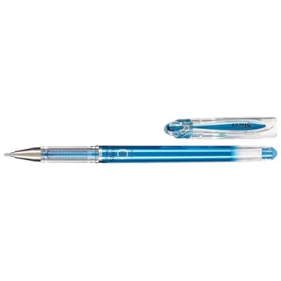 Abbildung von Pentel BG208 Slicci Metallic Gel Tintenroller mit Nadelspitze, 0.8 mm, blau