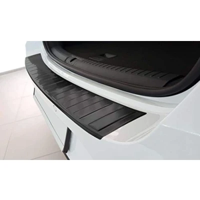 Abbildung von Ladekantenschutz aus Edelstahl in anthrazit mit 3D Abkantung passend für Seat Leon Sportstourer (Kombi) ab 4/2020 AZUGA AZ30000036
