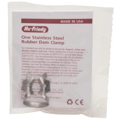 Abbildung von Kofferdam Klammer Satin Steel Figur 56S OK/UK Molaren Stück