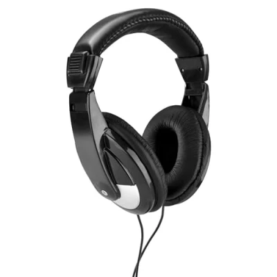 Abbildung von VONYX SkyTec SH120 Kopfhörer DJ Kopfhörer, Headset Over Ear Headphones, Studiokopfhörer, Audiokopfhörer, Stereo in Luxus Kunstleder Schwarz Design für alle Musiker und DJs