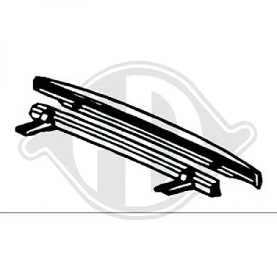 Abbildung von DIEDERICHS 5206065 Aufpralldämpfer, Stoßfänger hinten HONDA: CIVIC 6 Hatchback