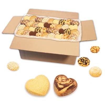 Abbildung von Lebkuchenwelt Butter Gebäck Mischung (10 Sorten) im Mischkarton 2kg Konditor Qualität mit echter gebacken! Buttergebäck Butterkekse Plätzchen Kaffeegebäck