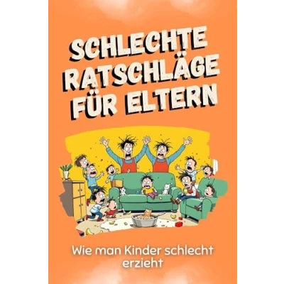 Abbildung von Schlechte Ratschläge für Eltern Das perfekte Geschenk Weihnachten und Geburtstag Männer, Frauen Teenager: Wie man Kinder schlecht erzieht