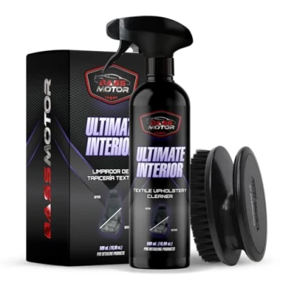 Abbildung von Polster &amp; AlcantaraReiniger Polsterreiniger Autositz reiniger PolsterSchaumReiniger,Teppichen AutoInnenReiniger Kostenlose Textilbürste BassMotor Ultimate Interior 500ml