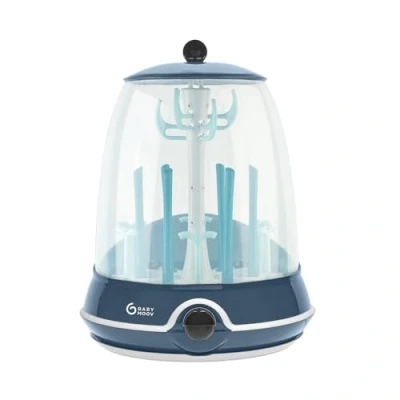 Abbildung von Babymoov Turbo Steam Plus 2 in 1 Dampfsterilisator und Abtropfständer für Babyflaschen