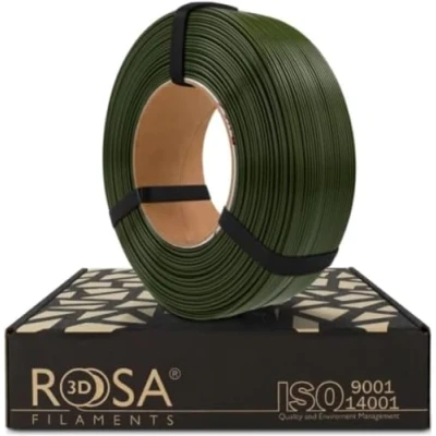 Abbildung von ROSA 3D PET G Standard High Speed Filament 1.75 mm für Drucker Druckmaterialien Leicht Glänzend PETG Printing Materials Armeegrün Refill 1 kg