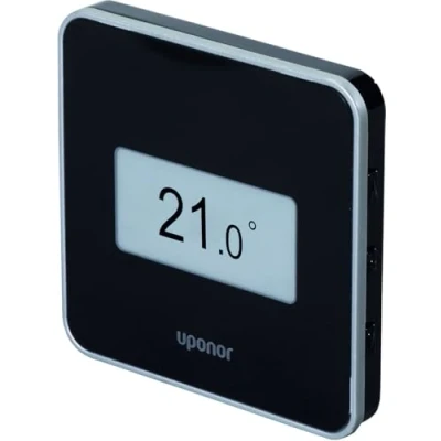 Abbildung von Uponor Smatrix Wave digital STYLE termostat med RH sort T 169 BLACK
