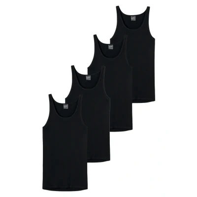 Abbildung von Schiesser 4ER PACK Original Classics FEIN Unterhemd/shirt, Herren, Größe: XL, Schwarz