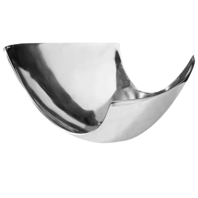 Abbildung von riess ambiente Dekoschale ABSTRACT 24cm silber (1 St), Aluminium
