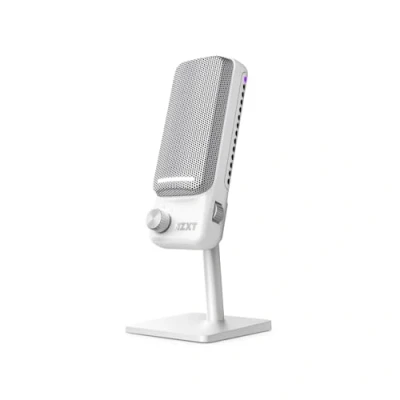 Abbildung von NZXT Capsule Elite Premium USB Kondensatormikrofon für Gaming, Streaming, Podcasting und Aufnahmen Klang in Studioqualität Multi Positions Design DTS Software RGB Beleuchtung Schwarz