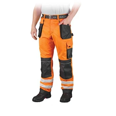 Abbildung von Leber&amp;Hollman LH FMNX T_PSB48 Formen Schutzhose, Orange Grau Schwarz, 48 Größe