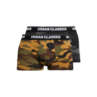 Abbildung von Urban Classics Boxer 2 PACK Panties, Herren, Größe: XXL, Woodcamo/darkcamo