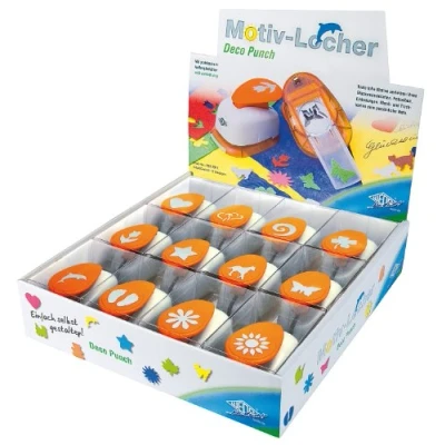 Abbildung von 12xWEDO Motiv Locher, groß, 12er Display, sortiert
