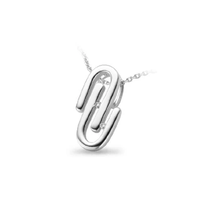Abbildung von Orphelia Damen Halskette 925 Sterling Silber Diamant 45 cm weiß ZH 4638