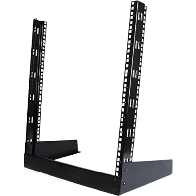 Abbildung von StarTech.com 12U Desktop Rack Audio Video Computer Open 19 Laborgestell für PC mit 2 Pfosten (RK12OD)