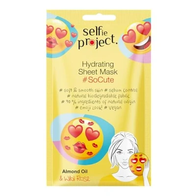 Abbildung von Selfie Project Emoji Mask, Hydrating sheet mask #SoCute, 15 ml