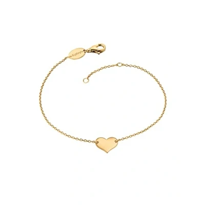Abbildung von Engelsrufer Damen Armband mit Herz Anhänger aus Sterling Silber in der Farbe Gold, Länge: 17 + 3cm, ERB LILHEART G