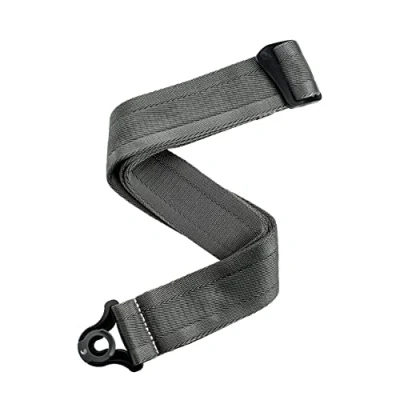 Abbildung von D&#039;Addario Accessories Auto Lock Gitarrengurt mit Verschluss Locking Guitar Strap Metall Grau, Nylon