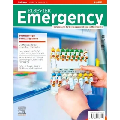 Abbildung von Elsevier Emergency. Pharmakologie im Rettungsdienst. 6/2020: Fachmagazin für Rettungsdienst und Notfallmedizin.