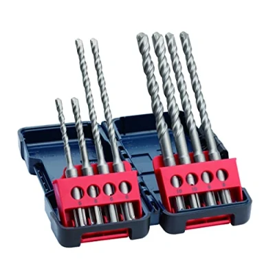 Abbildung von Bosch Professional 8 tlg Hammerbohrerset SDS plus 3 (für Beton, in Tough Box, Ø 510 mm, Zubehör Bohrhämmer)