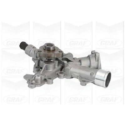 Abbildung von GRAF PA958 Wasserpumpe mit Dichtung mechanisch Stahlblech für Keilrippenriementrieb OPEL: Corsa D Schrägheck, C Meriva A
