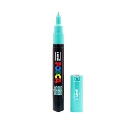 Abbildung von Uni ball 186767 Marker POSCA mit extra feiner Rundspitze, 0,7 mm Strichstärke, Aqua grün, 1 Stück