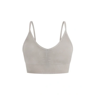 Abbildung von Smilodox Batik ACID VERA Scrunch Sportbh mit leichter Stützkraft, Damen, Größe: XS, Hellbraun