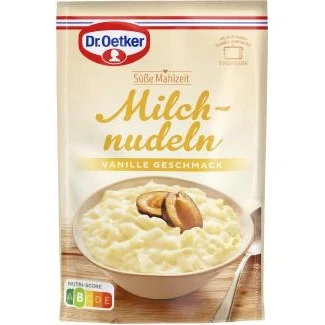 Abbildung von Dr. Oetker Süße Mahlzeit Milchnudeln Vanille Geschmack