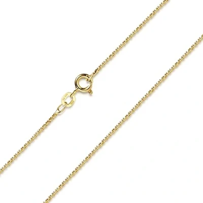 Abbildung von Materia Goldkette Damen Mädchen Gelbgold Venezianerkette 1,2mm K100, Sterlingsilber, vergoldet
