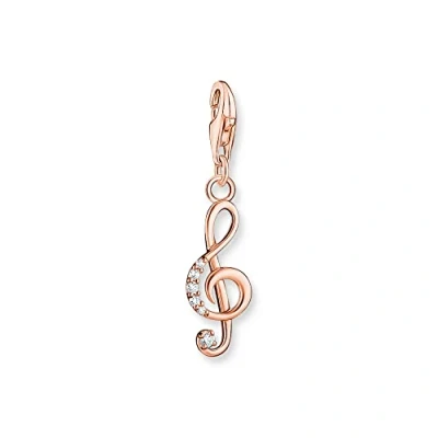 Abbildung von THOMAS SABO Charm Anhänger Notenschlüssel Roségoldfarben 1899 416 14