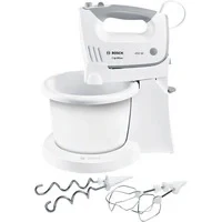 Abbildung von BOSCH Handmixer &quot;ErgoMixx MFQ36460&quot;, 450 W, 2 Rührbesen, Edelstahl Knethaken, Rührschüssel plus Halterung