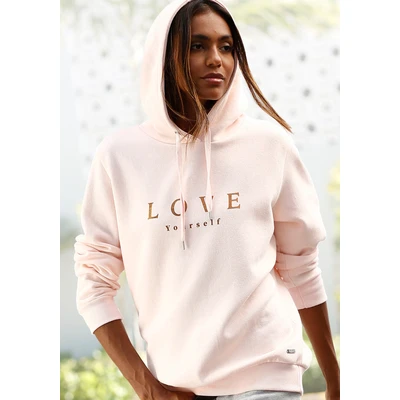 Abbildung von Buffalo Kapuzensweatshirt, mit überschnittenen Schultern, Loungewear, Loungeanzug