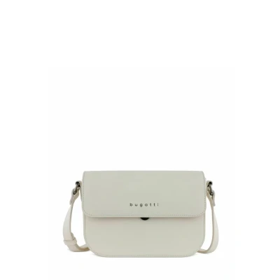 Abbildung von bugatti Almata Damen Schultertasche S, Umhängetasche klein, Clutch aus Kunstleder, beige