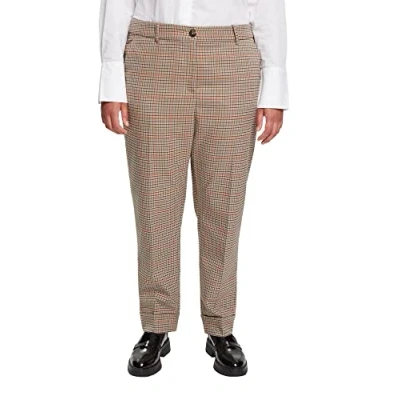 Abbildung von Esprit MIT Karomuster Stoffhose, Damen, Größe: 44, Sand