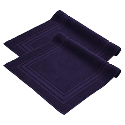Abbildung von Komfortec Badematte Badvorleger aus 100% Baumwolle, 50x70 cm Duschvorleger, Waschbar Duschmatte, Frottee, Rechteckig, 600 g/m², 2er Set, Saugfähig &amp; Schnelltrocknend
