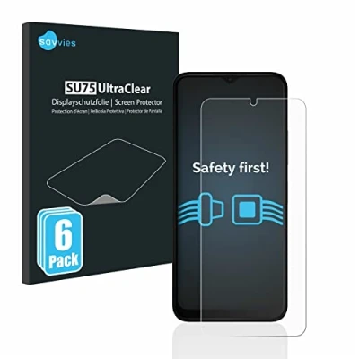 Abbildung von Savvies 6 Stück Schutzfolie für Nokia C32 Displayschutz Folie Ultra Transparent