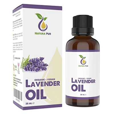 Abbildung von Lavendelöl BIO 30ml 100% naturreines Ätherisches Öl, vegan Lavender Oil (Lavandula Latifolia) für guten Schlaf oder Duftlampe Aroma Diffuser Öl