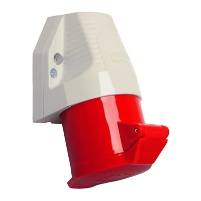 Abbildung von CEE Wandsteckdose 5P 32A 380V H6 IP44 rot
