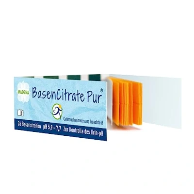 Abbildung von Basencitrate Pur Teststreifen ph 5,9 7,7 26 St