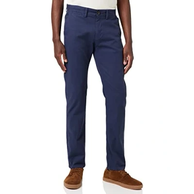 Abbildung von TOM TAILOR Herren Travis Slim Chino 1012992, 20629 Navy Yarn Dye Structure, 31W / 32L