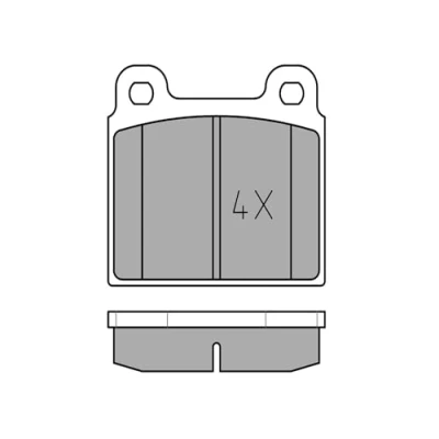 Abbildung von MEYLE 025 200 1118 Bremsbelagsatz ORIGINAL Quality Vorderachse exkl. Verschleißwarnkontakt mit Anti Quietsch Blech VOLKSWAGEN: TRANSPORTER 3 Bus