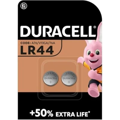 Abbildung von 2 x Duracell LR44 (1 Blister mit Batterien), Batterien (A76/V13GA/76A)