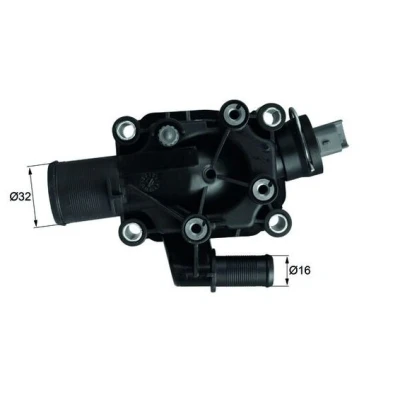 Abbildung von MAHLE ORIGINAL TI 210 89 Kühlwasserthermostat 91 mit Dichtung PEUGEOT: 207 Schrägheck, 308 I SW, CITROËN: C2 Berlingo II