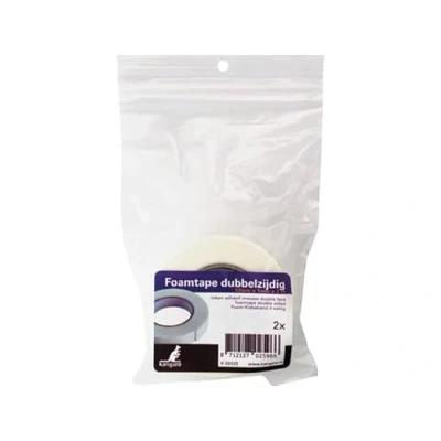 Abbildung von Schaumklebeband doppelseitig 2 Rollen 12mm x 1mm 2m