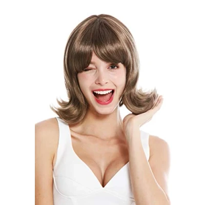Abbildung von WIG ME UP GFW1326 18 Damenperücke Perücke Damen kurz geschwungene Spitzen 50er 60er Retro Braun