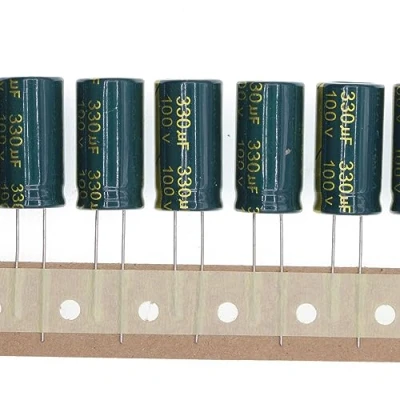 Abbildung von 20 Stück 100V 330UF Steckbarer Aluminium Elektrolytkondensator 13x25 13 * 25mm